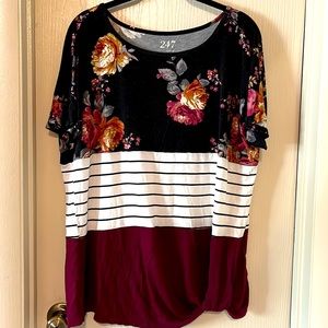 24/7 Side Tie Tee Shirt